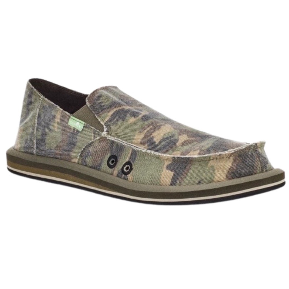 NWT Sanuk Sidewalk Surfer Camo